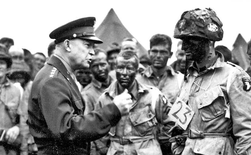 82. Before he was President, Eisenhower was a general. What war was he in?