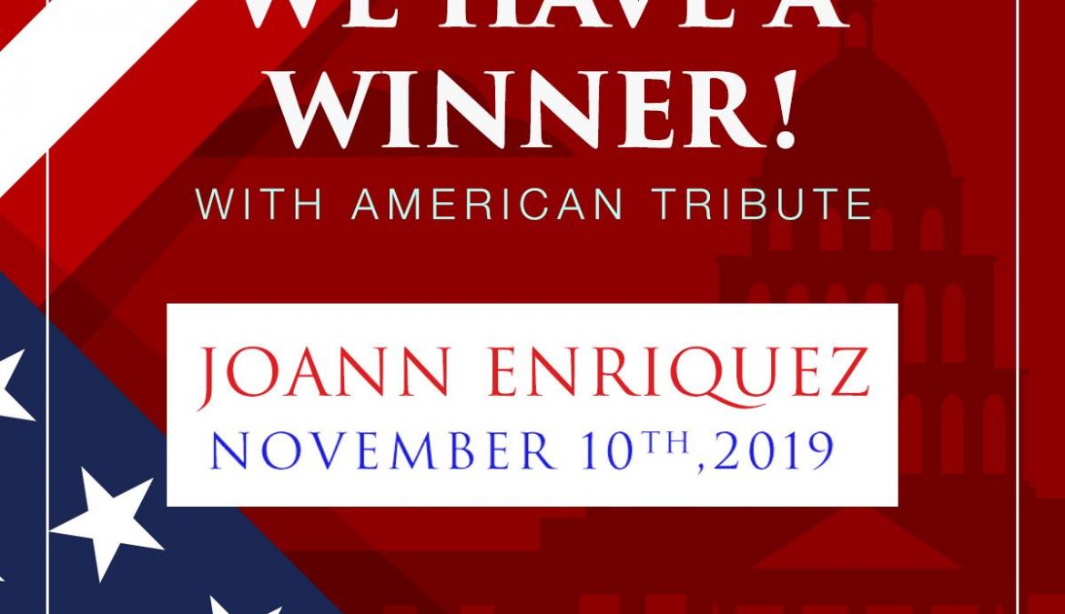 Joann is our Veterans Day Contest Winner!